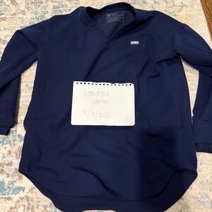 Figs Halle long sleeve scrub top